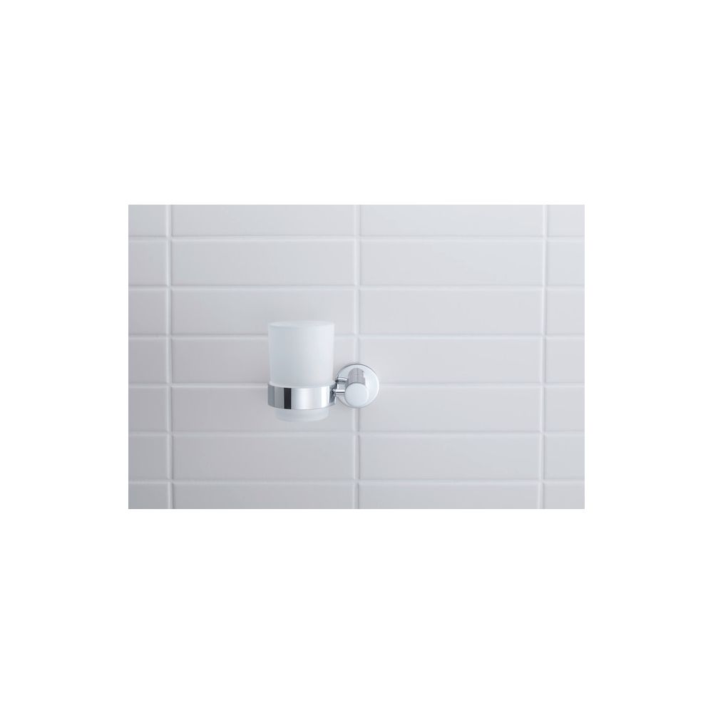 Duravit D-Code Zahnputzbecher 102x118x97mm, Chrom/Mattweiß, Schraubbefestigung, wa... DURAVIT-0099191000 4021534636165 (Abb. 10)