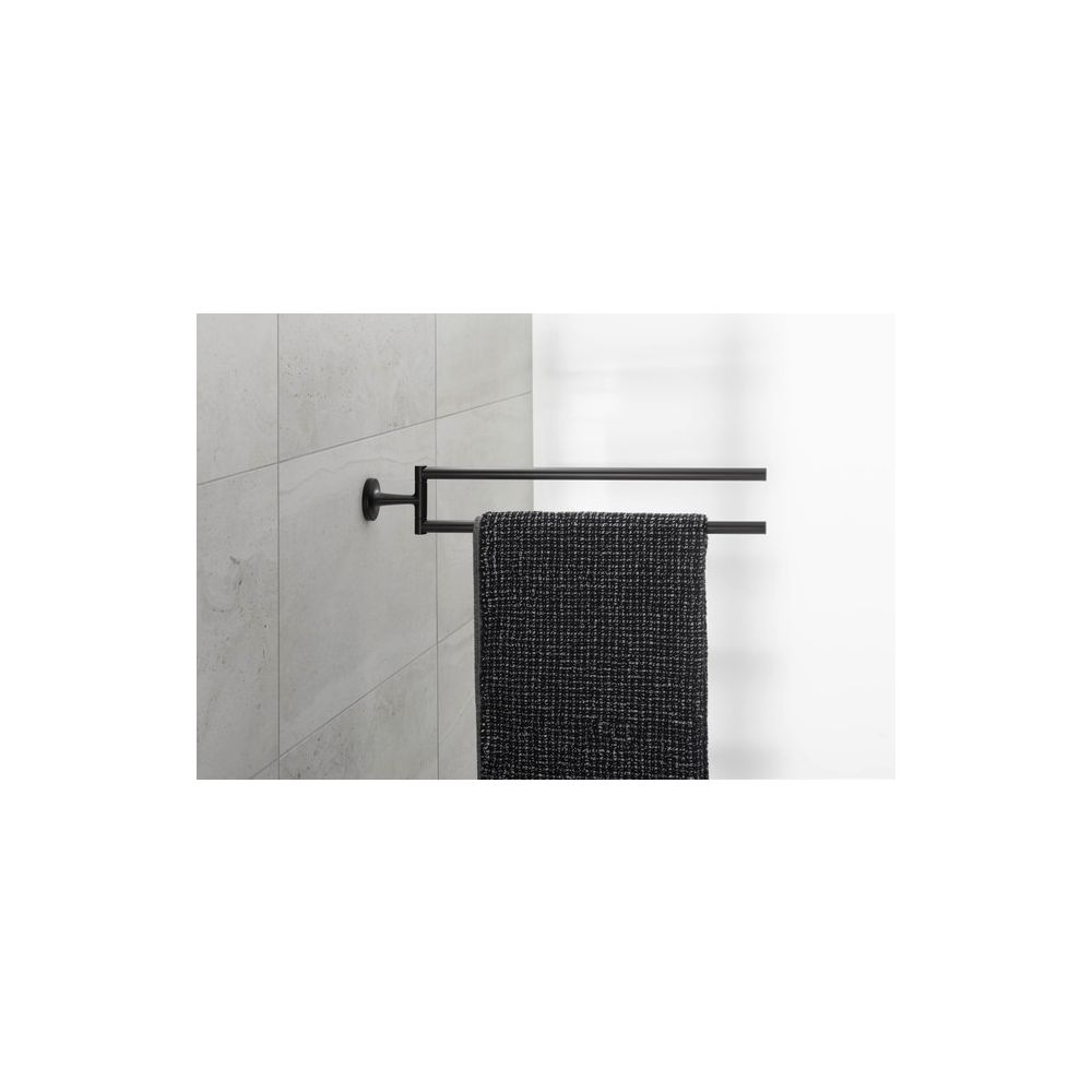 Duravit Starck T Handtuchhalter 486x88x57mm, Mattschwarz, Messing, 2 Arme, mit Befe... DURAVIT-0099414600 4053424703022 (Abb. 5)