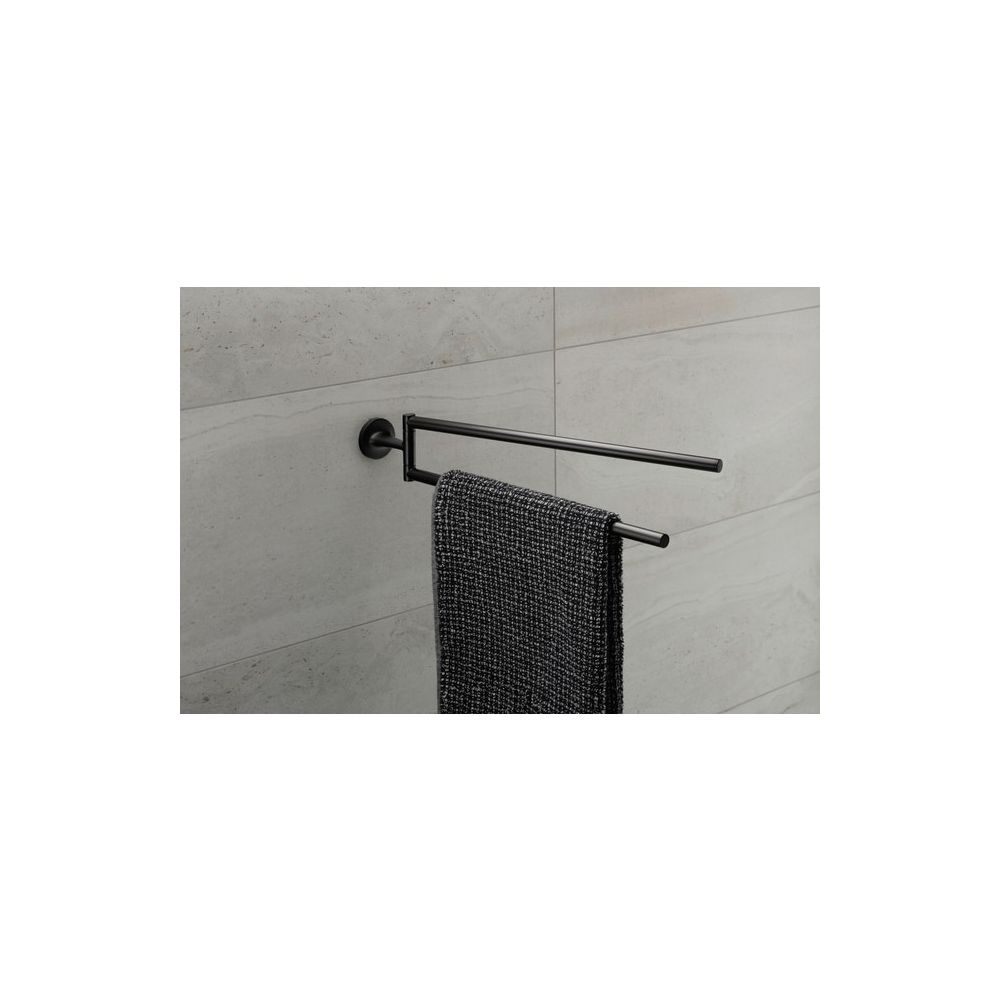 Duravit Starck T Handtuchhalter 486x88x57mm, Mattschwarz, Messing, 2 Arme, mit Befe... DURAVIT-0099414600 4053424703022 (Abb. 8)