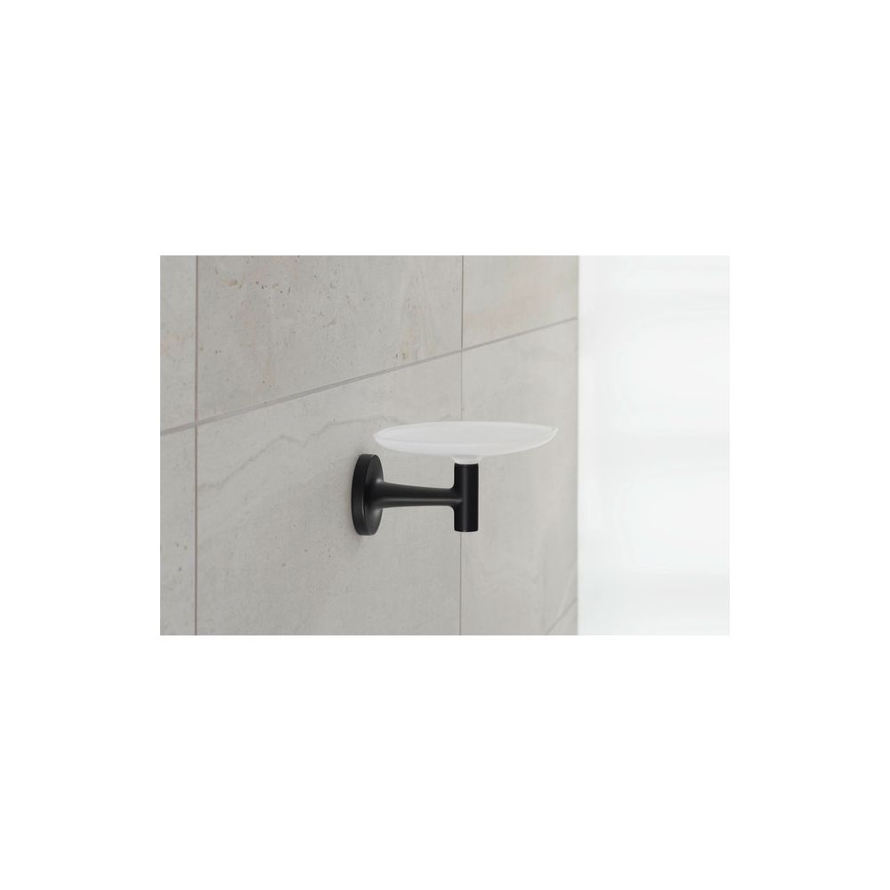 Duravit Starck T Seifenschale 119x140x66mm, Mattschwarz/Mattweiß, Glas, wandhängend... DURAVIT-0099334600 4053424702964 (Abb. 2)