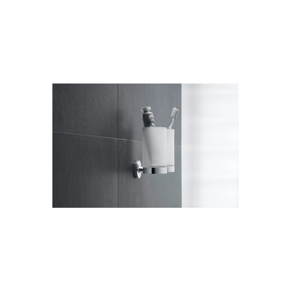 Duravit Starck T Zahnputzbecher doppelt wandhängend, Position R L, 170x98x140mm, Ch... DURAVIT-0099481000 4063382318626 (Abb. 7)
