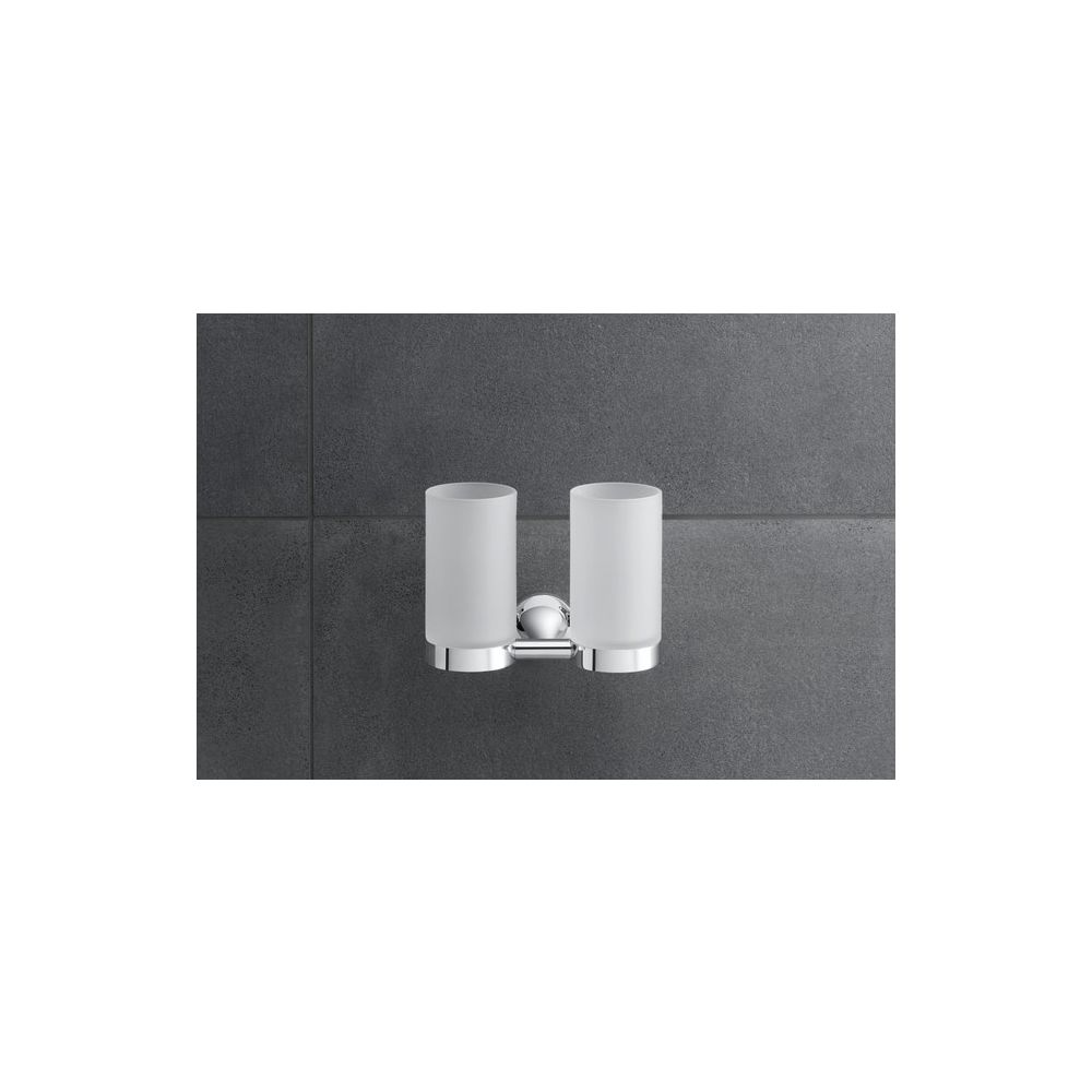Duravit Starck T Zahnputzbecher doppelt wandhängend, Position R L, 170x98x140mm, Ch... DURAVIT-0099481000 4063382318626 (Abb. 8)