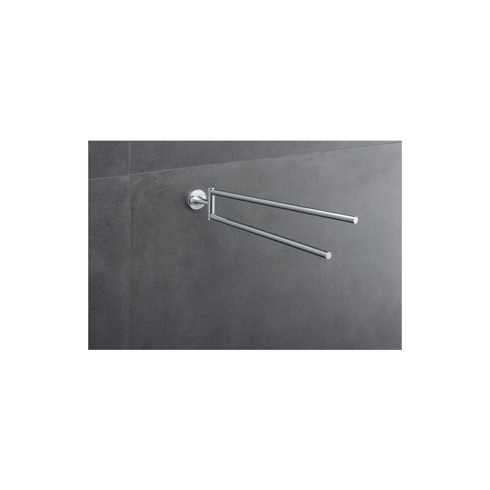 Duravit Starck T Handtuchhalter 486x88x57mm, Chrom glänzend, Messing, 2 Arme, mit B... DURAVIT-0099411000 4053424693859 (Abb. 6)