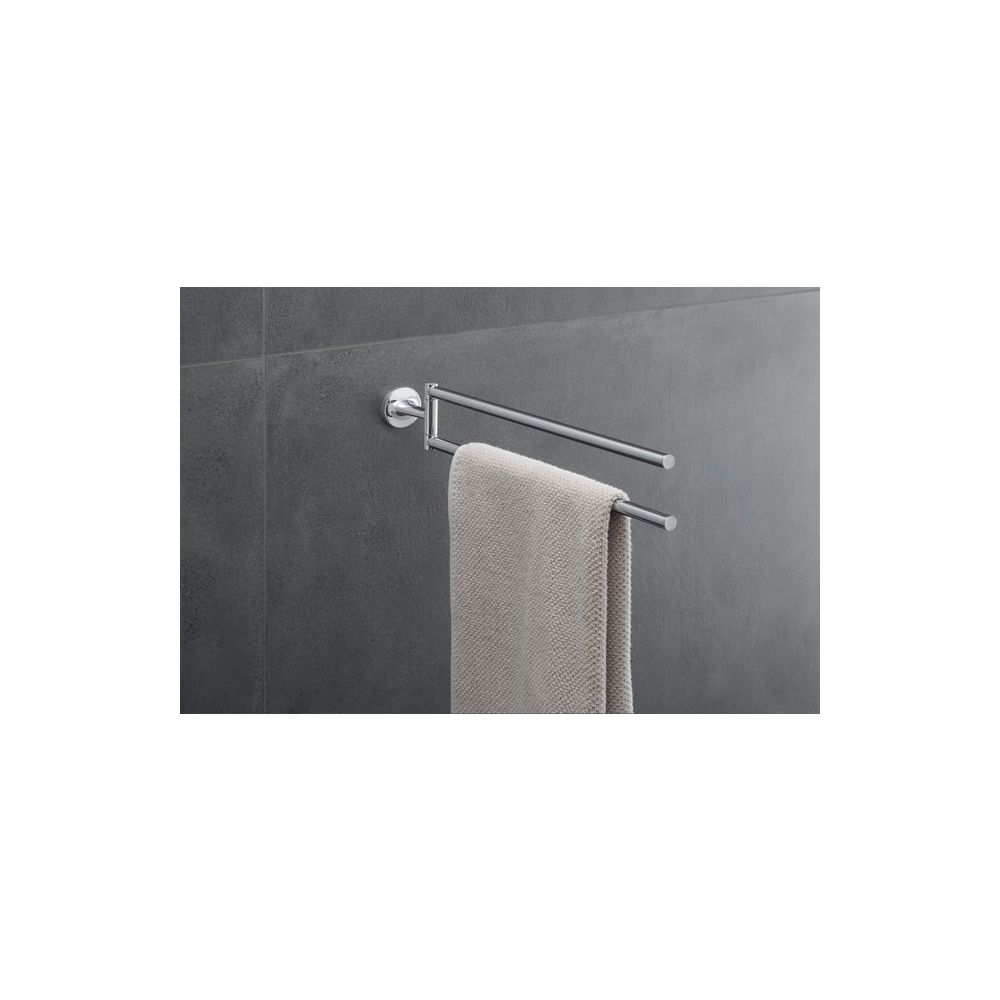 Duravit Starck T Handtuchhalter 486x88x57mm, Chrom glänzend, Messing, 2 Arme, mit B... DURAVIT-0099411000 4053424693859 (Abb. 9)