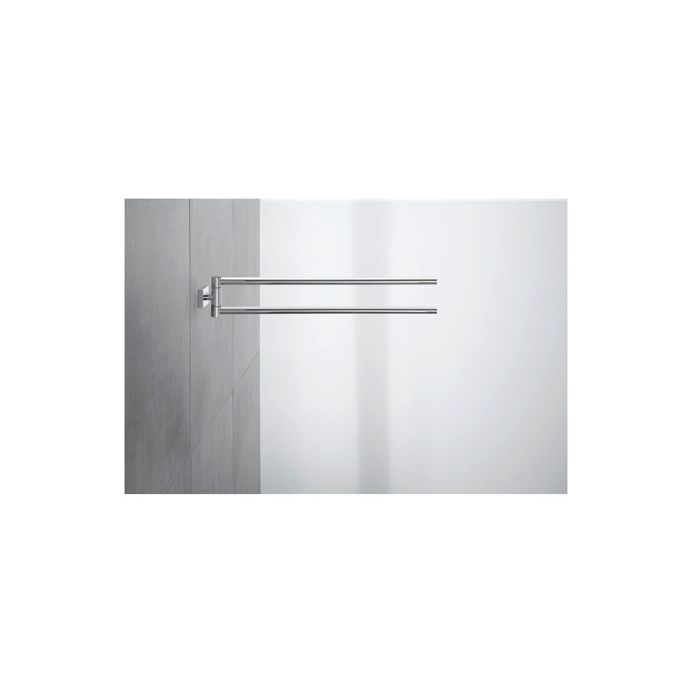 Duravit Karree Handtuchhalter 68x450x75mm, Chrom, Messing, 2 Arme, mit Befestigung... DURAVIT-0099581000 4021534901133 (Abb. 12)
