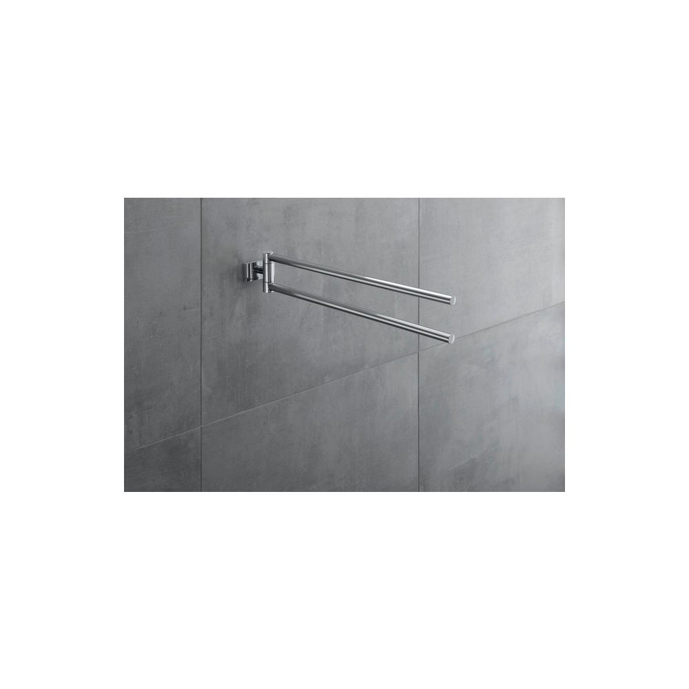 Duravit Karree Handtuchhalter 68x450x75mm, Chrom, Messing, 2 Arme, mit Befestigung... DURAVIT-0099581000 4021534901133 (Abb. 14)