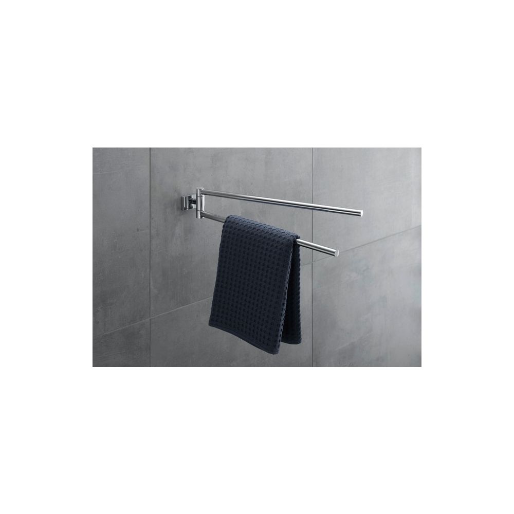 Duravit Karree Handtuchhalter 68x450x75mm, Chrom, Messing, 2 Arme, mit Befestigung... DURAVIT-0099581000 4021534901133 (Abb. 17)