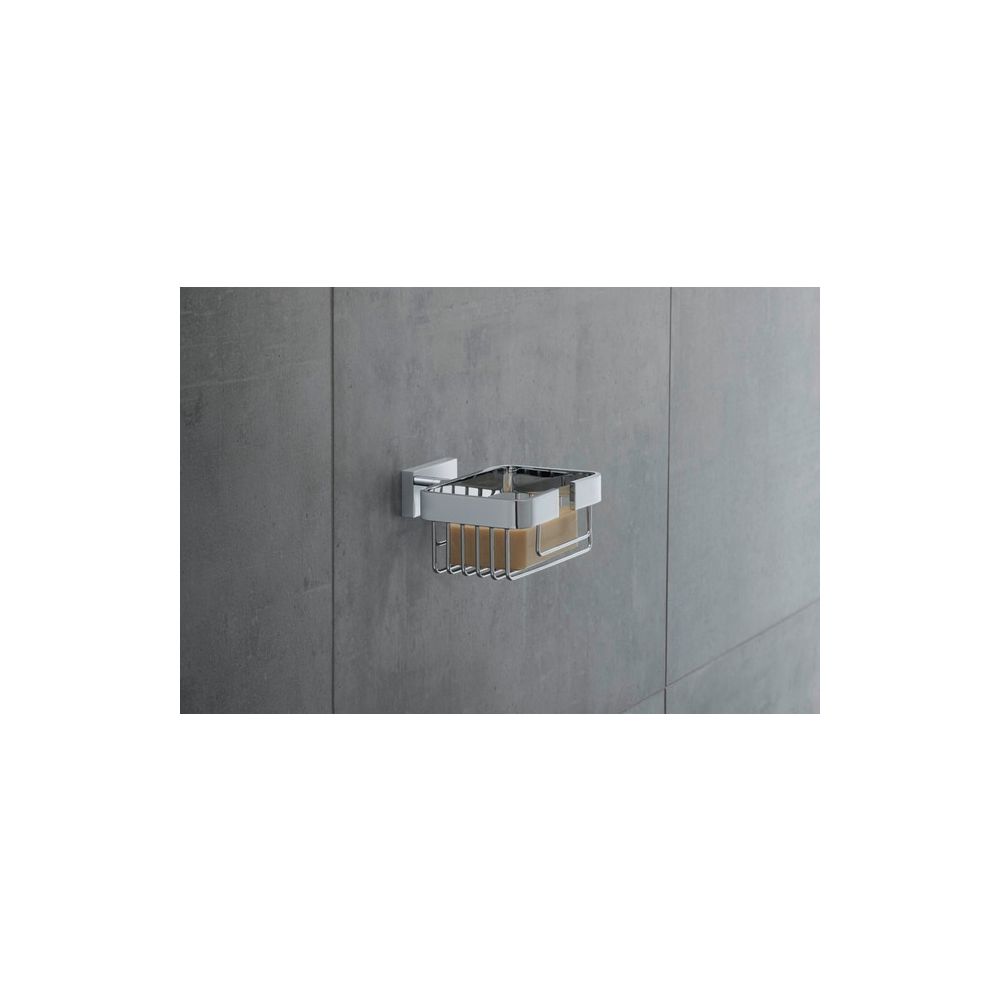 Duravit Karree Seifenschale 140x120x65mm, Chrom, Messing/Glas, wandhängend... DURAVIT-0099531000 4021534901201 (Abb. 6)