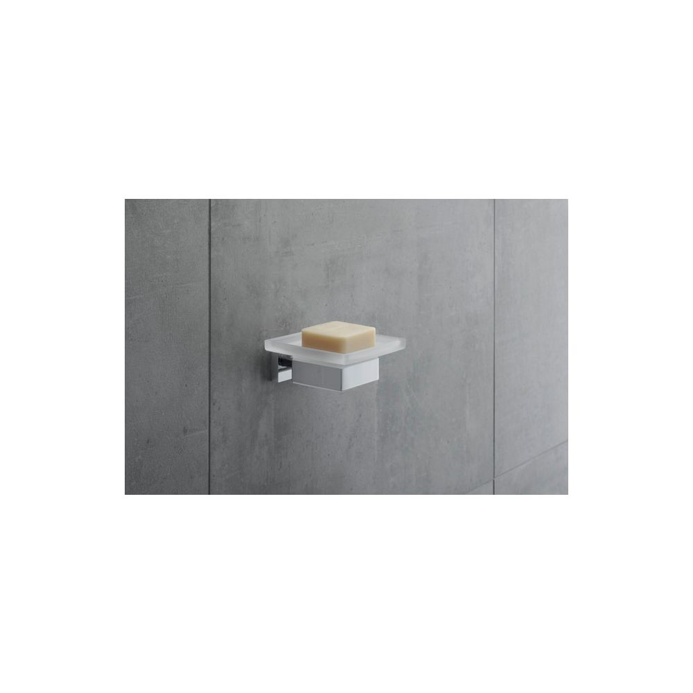 Duravit Karree Seifenschale 115x122x50mm, Chrom/Mattweiß, Messing/Glas, wandhängen... DURAVIT-0099521000 4021534901096 (Abb. 13)