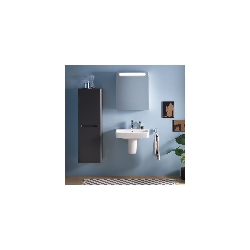 Duravit No.1 Waschtisch 460x600x173mm wandhäng., Weiß Hochglanz, Rechteckig, 1 Wasc... DURAVIT-2375600000 4063382180179 (Abb. 6)