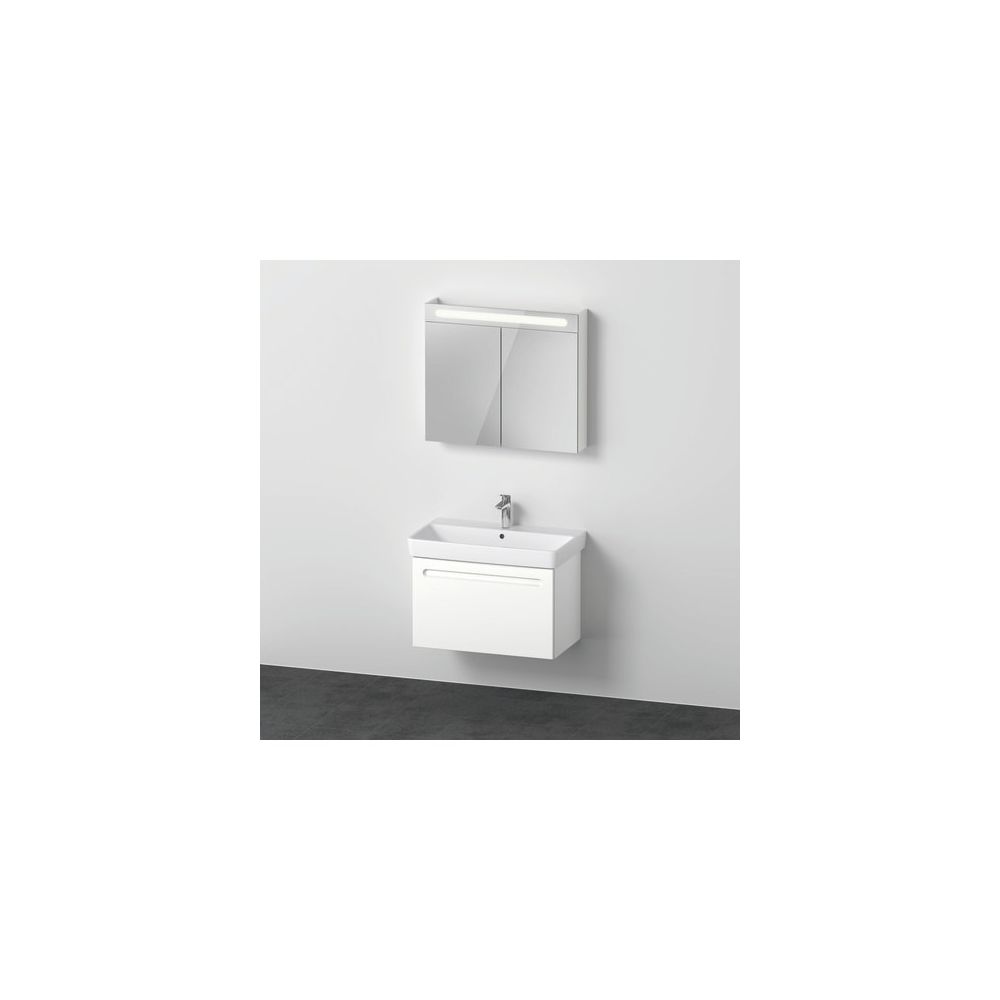 Duravit No.1 Möbel-Set, Möbelwaschtisch, Waschtischunterbau, Spiegelschrank 45... DURAVIT-N10169018180000 4063382807748 (Abb. 1)