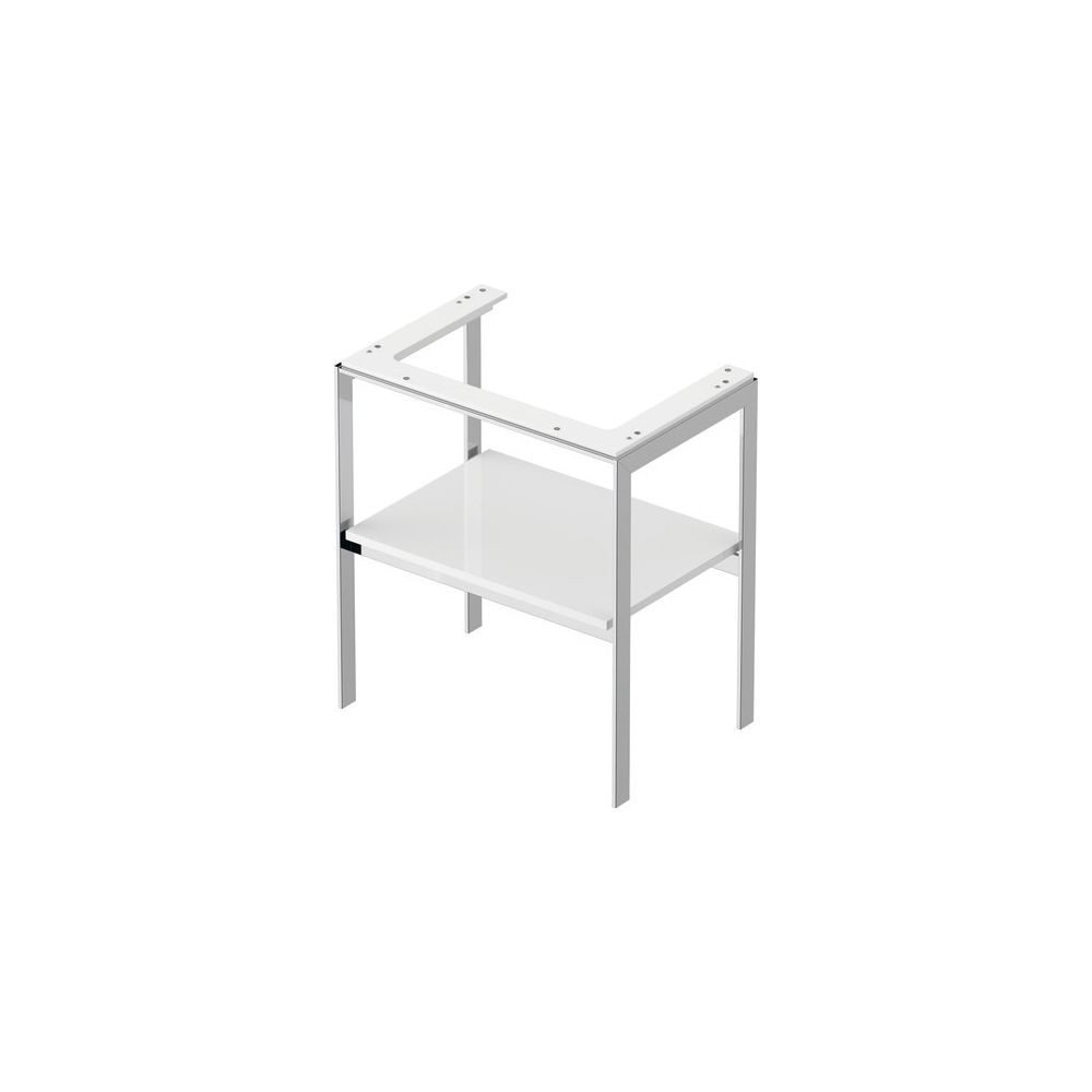 Duravit White Tulip Metallkonsole 450x684x760mm, Weiß Hochglanz, 1 Ablagefläche, I... DURAVIT-WT454008585 4063382125941 (Abb. 2)