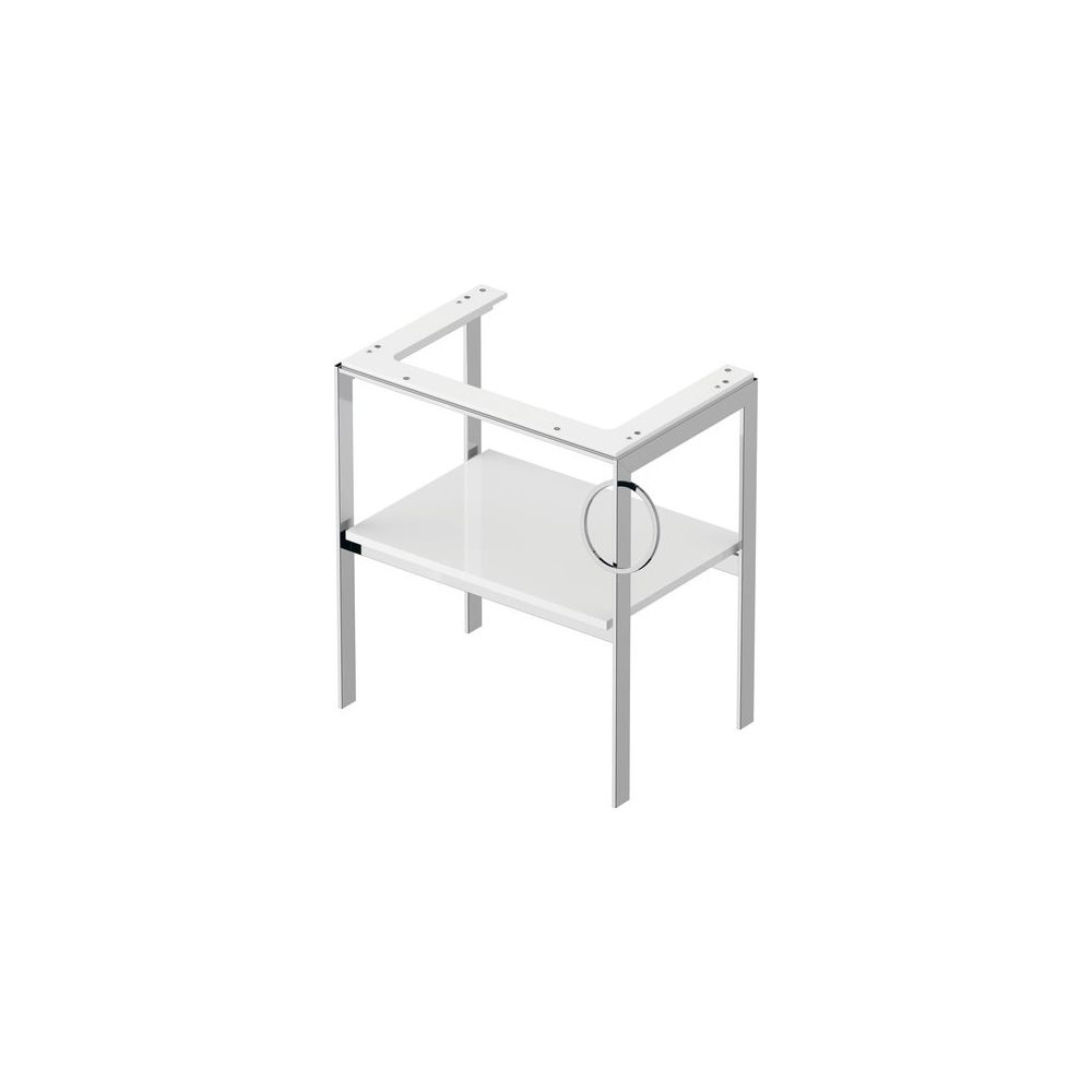 Duravit White Tulip Metallkonsole 450x684x760mm, Weiß Hochglanz, 1 Ablagefläche/Ha... DURAVIT-WT4543R8585 4063382126856 (Abb. 2)