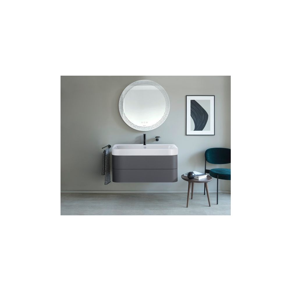 Duravit Happy D.2 Waschtisch 505x1000x170mm, WonderGliss, Weiß Hochglanz, Rechteck... DURAVIT-23181000001 4021534855924 (Abb. 4)