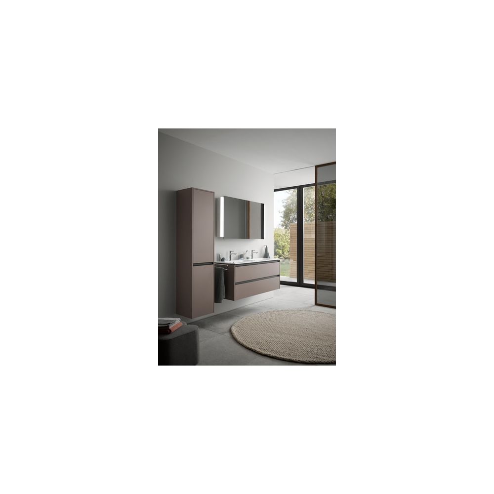 Duravit Ketho.2 Hochschrank Dekor 360x400x1760mm Basalt Matt, 2 Türen L, Griff... DURAVIT-K21329L43430000 4063382817754 (Abb. 2)