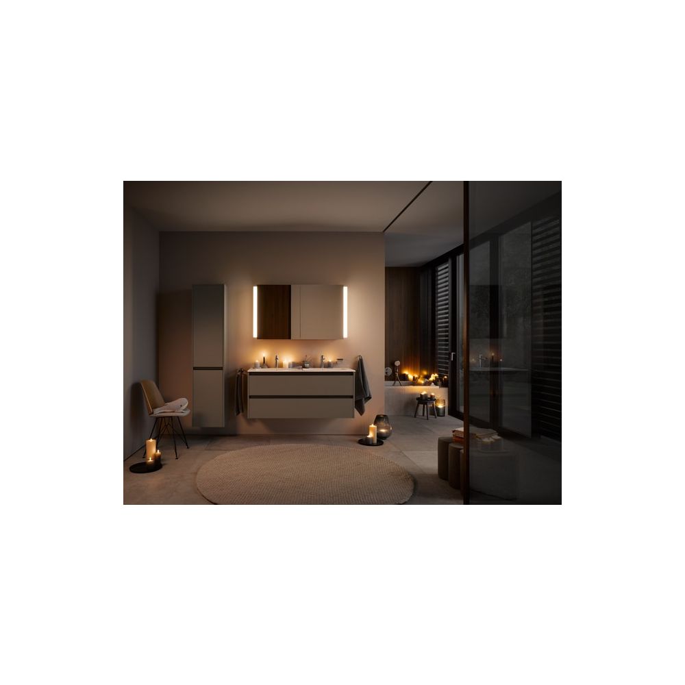 Duravit Ketho.2 Hochschrank Dekor 360x400x1760mm Basalt Matt, 2 Türen L, Griff... DURAVIT-K21329L43430000 4063382817754 (Abb. 4)