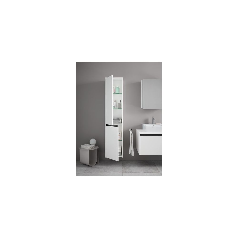 Duravit Ketho.2 Hochschrank Dekor 360x400x1760mm Mattweiß, 2 Türen R, Griff An... DURAVIT-K21329R18180000 4063382811240 (Abb. 3)