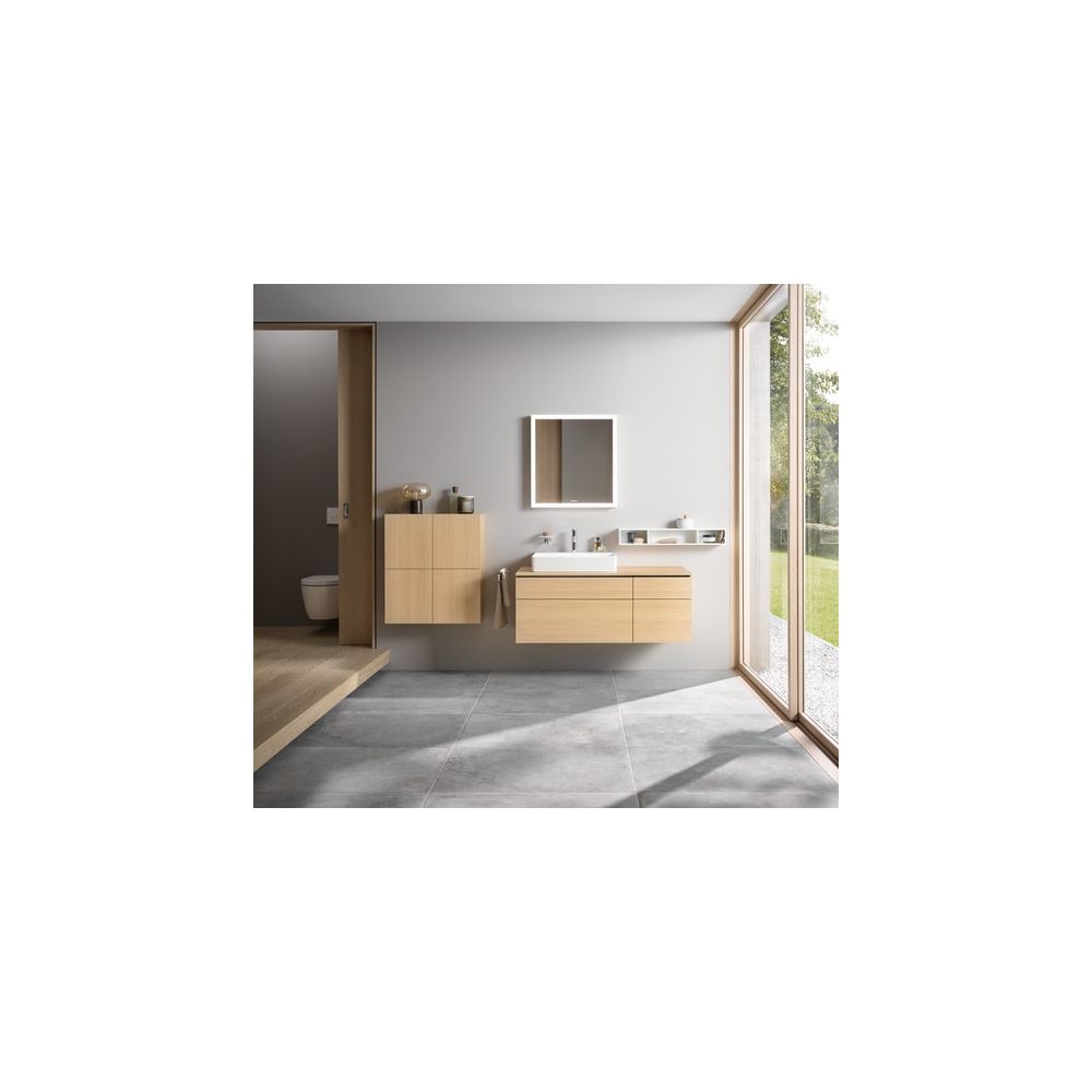 Duravit L-Cube Regalelement Wandmontage 140x800x120mm, Mattweiß, 3 oF, mit Befesti... DURAVIT-LC120001818 4053424297613 (Abb. 4)