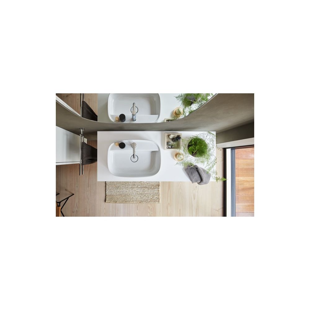 Duravit Zencha Aufsatzbecken 550mm, Weiß Hochglanz, WonderGliss, DuraCeram, Rechte... DURAVIT-23745500711 4063382132390 (Abb. 7)