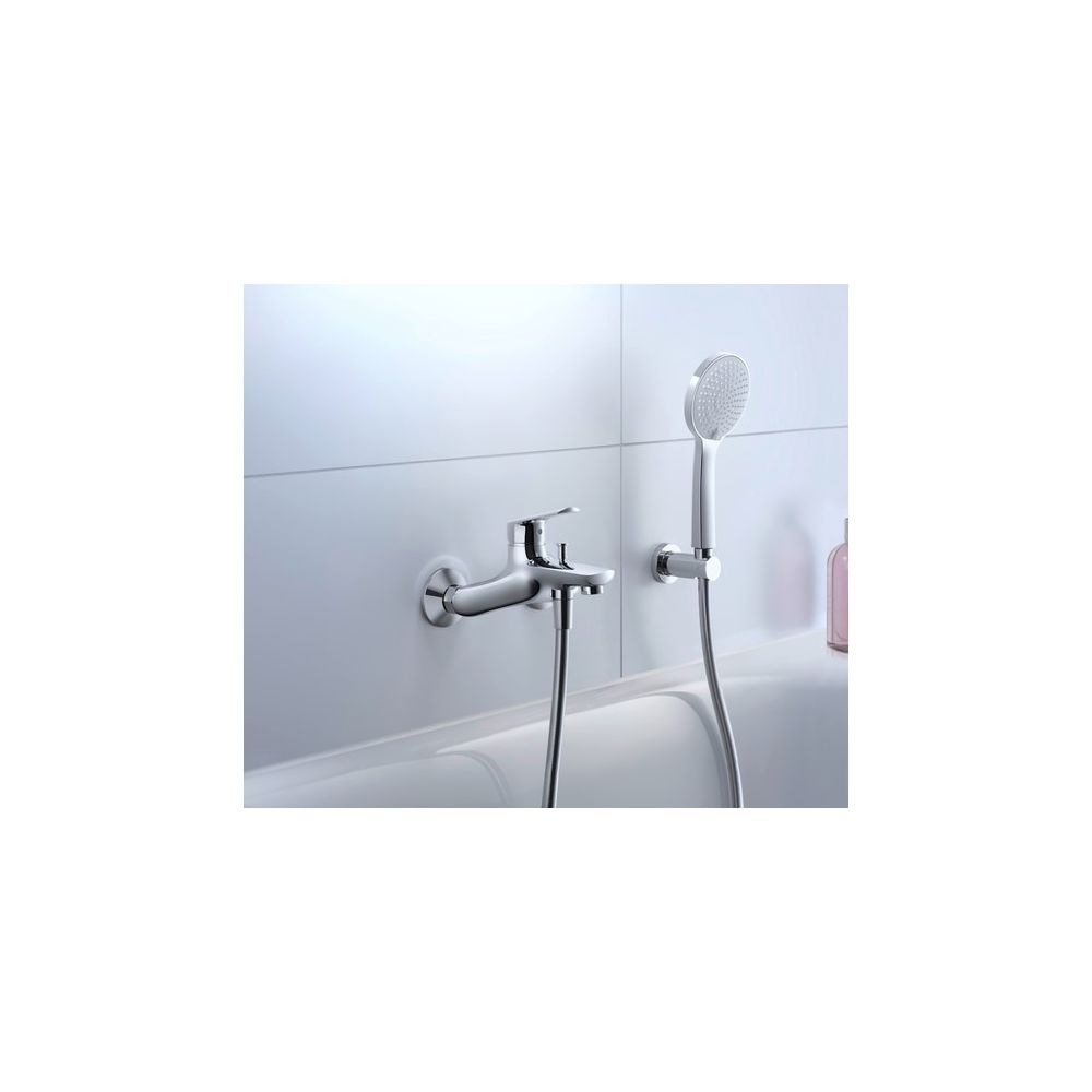 Duravit Handbrause, Chrom/Weiß, MinusFlow, d. 110mm, Strahlart SoftRain, Rain, In... DURAVIT-UV0652015010 4063382937018 (Abb. 1)