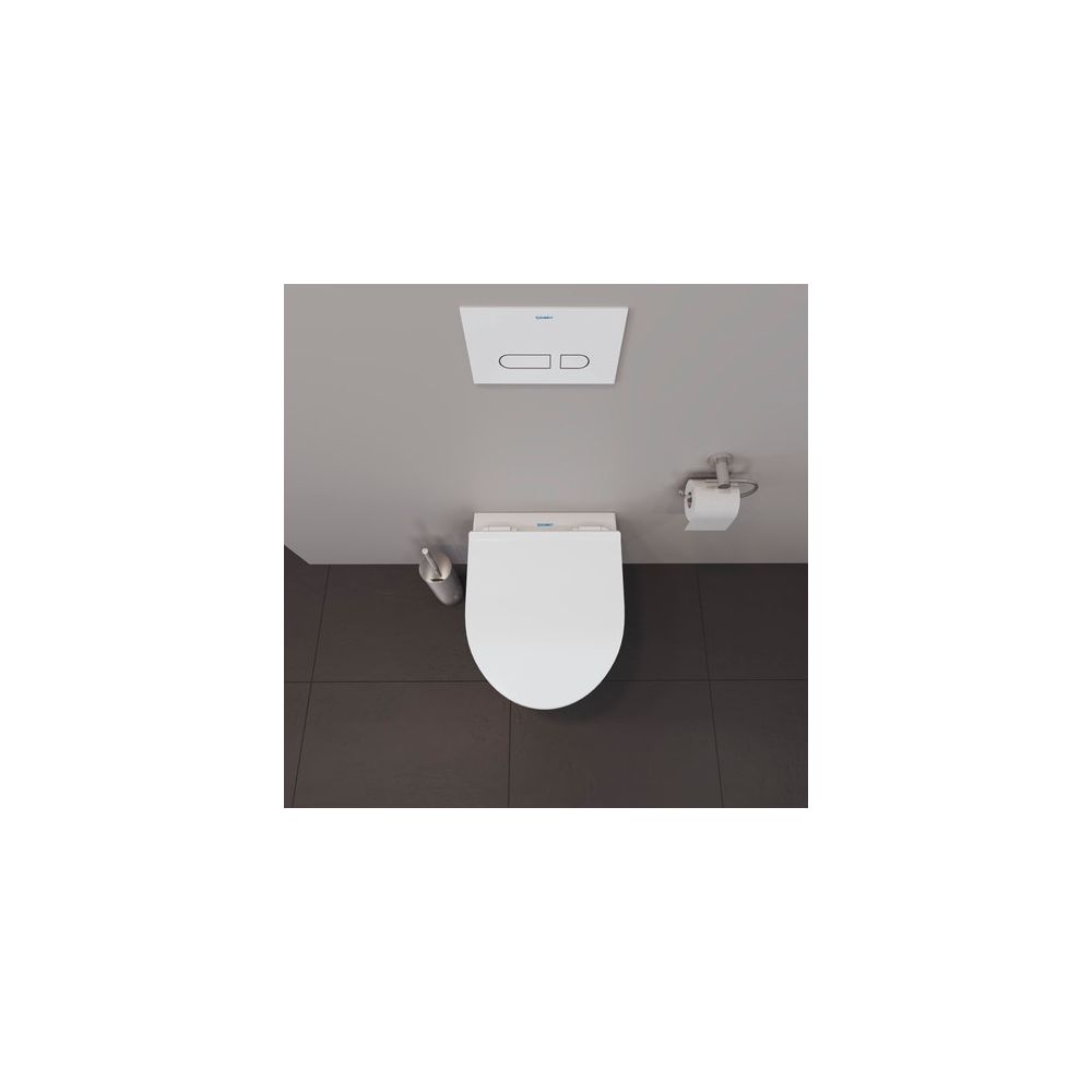 Duravit No.1 WC-Set wandh. Wand-WC, WC-Sitz, Compact, Weiß Hochglanz, Spülrand riml... DURAVIT-45750900A1 4053424912424 (Abb. 4)