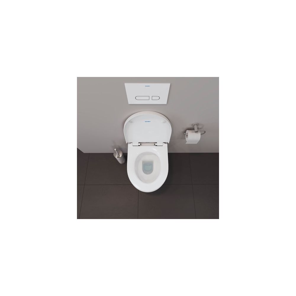 Duravit No.1 WC-Set wandh. Wand-WC, WC-Sitz, Compact, Weiß Hochglanz, Spülrand riml... DURAVIT-45750900A1 4053424912424 (Abb. 5)