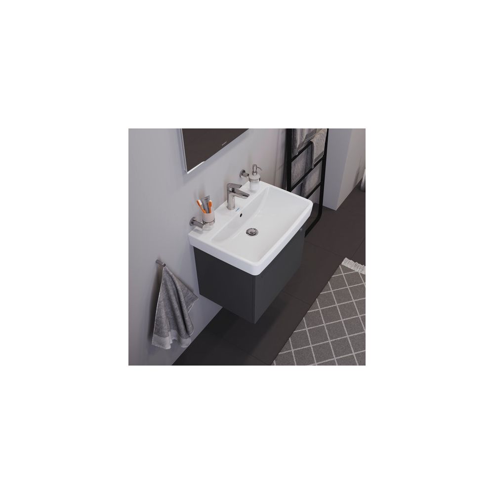Duravit No.1 Waschtisch 460x650x175mm, Weiß Hochglanz, Rechteckig, 1 Waschplatz/HL... DURAVIT-2375650000 4063382180308 (Abb. 12)
