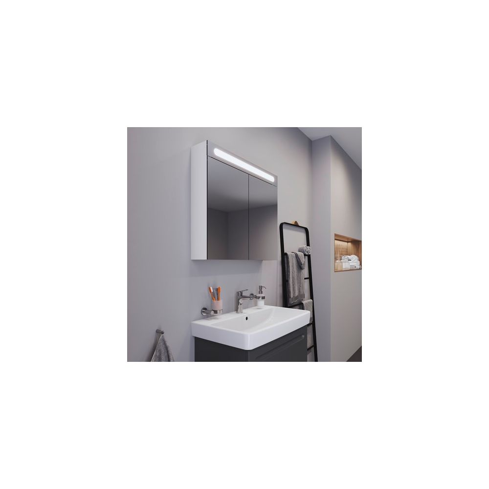 Duravit No.1 Spiegelschrank Wandmontage 148x800x700mm, Weiß, 2 Türen L/R, 2 Gl... DURAVIT-N17921000000000 4063382219756 (Abb. 5)