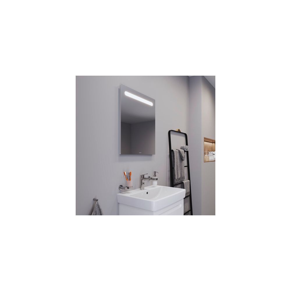 Duravit No.1 Spiegel Wandmontage 35x600x700mm, Mattweiß, LED oben, 5W, Betätig... DURAVIT-N17951000000000 4063382219695 (Abb. 1)