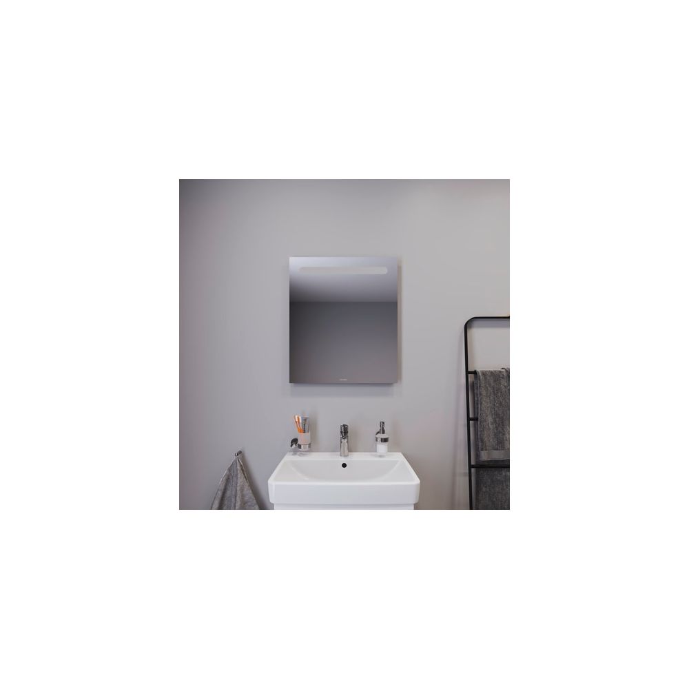 Duravit No.1 Spiegel Wandmontage 35x600x700mm, Mattweiß, LED oben, 5W, Betätig... DURAVIT-N17951000000000 4063382219695 (Abb. 2)