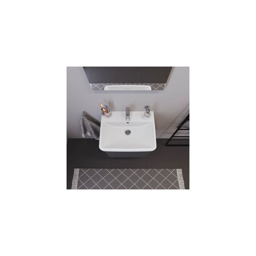 Duravit No.1 Waschtisch 460x600x173mm wandhäng., Weiß Hochglanz, Rechteckig, 1 Was... DURAVIT-2375600000 4063382180179 (Abb. 11)
