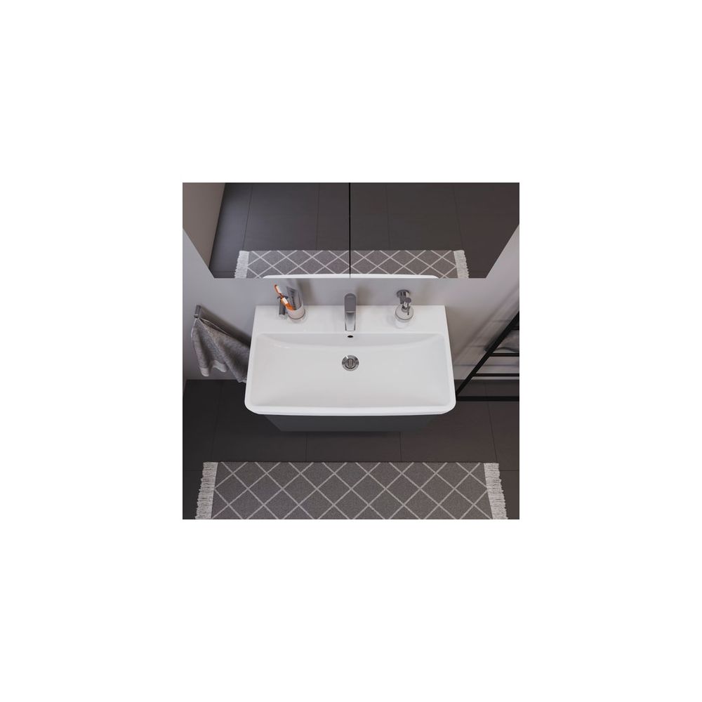 Duravit No.1 Waschtisch 460x800x173mm, Weiß Hochglanz, Rechteckig, 1 Waschplatz/H... DURAVIT-23758000002 4063382181473 (Abb. 15)