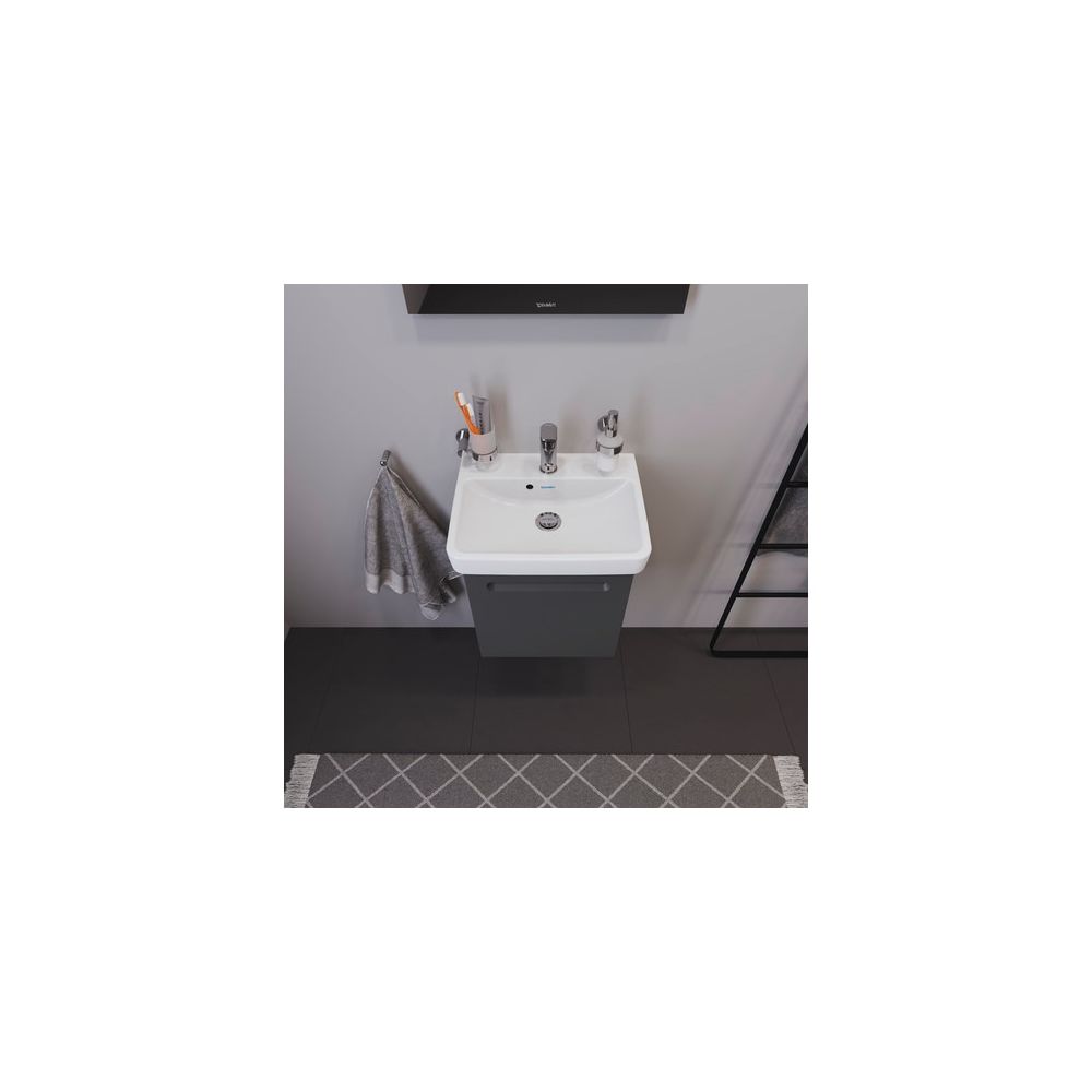Duravit No.1 Waschtischunterbau wandhängend 386x440x478mm L Graphit Matt Folie... DURAVIT-N14267L49490000 4063382802057 (Abb. 3)