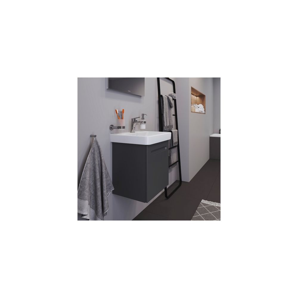 Duravit No.1 Waschtischunterbau wandhängend 386x440x478mm L Graphit Matt Folie... DURAVIT-N14267L49490000 4063382802057 (Abb. 4)