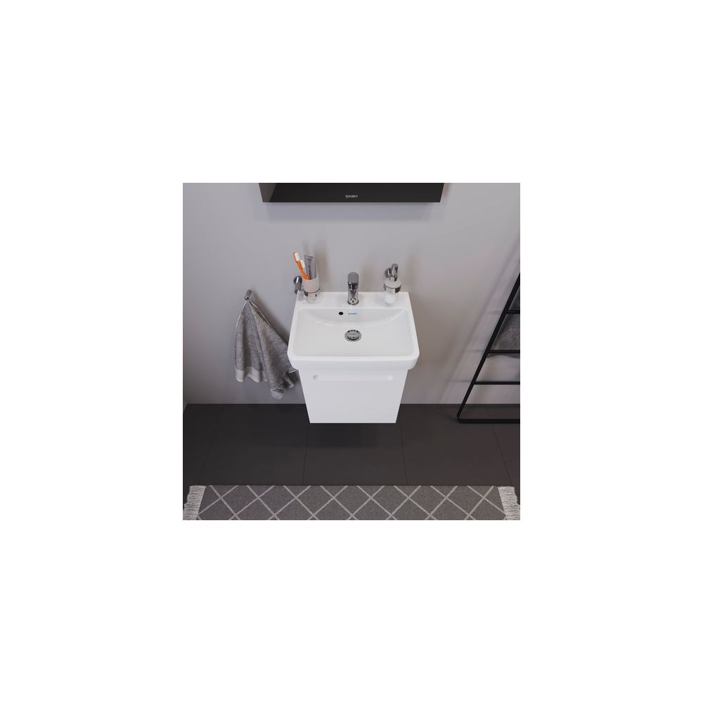 Duravit No.1 Waschtischunterbau wandhängend 386x440x478mm L, Mattweiß, Folie/K... DURAVIT-N14267L18180000 4063382802040 (Abb. 5)