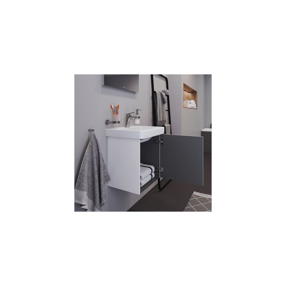 Duravit No.1 Waschtischunterbau wandhängend 386x440x478mm L, Mattweiß, Folie/K... DURAVIT-N14267L18180000 4063382802040 (Abb. 7)