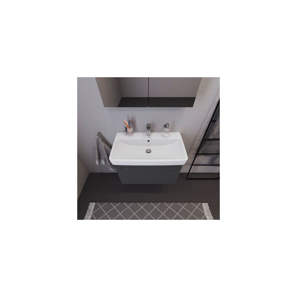 Duravit No.1 Waschtischunterbau wandhängend 426x740x478mm Graphit Matt, Folie/... DURAVIT-N14283049490000 4063382218773 (Abb. 7)