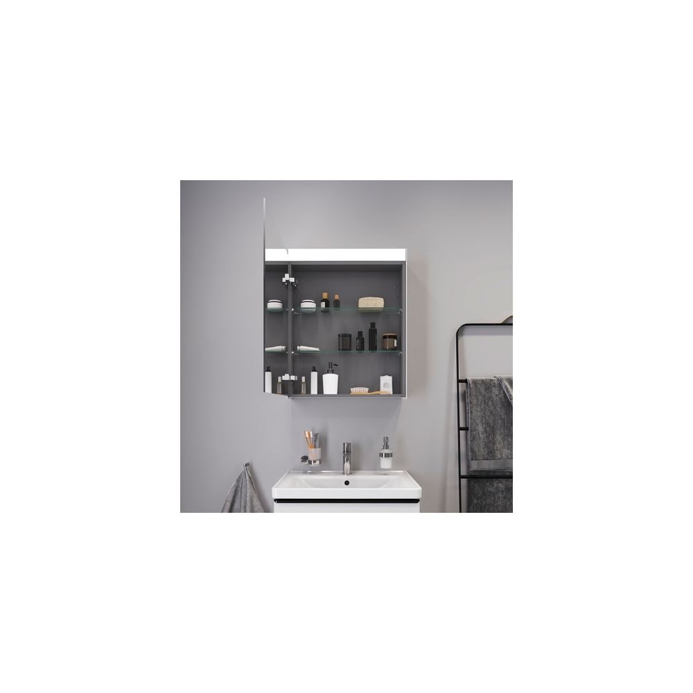 Duravit Better Spiegelschrank mit Licht Wandmontage 148x610x760mm, L, Neutral, Tü... DURAVIT-LM7830R00001 4053424467801 (Abb. 4)