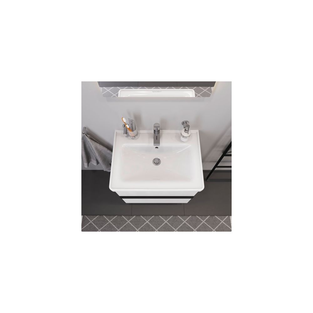 Duravit D-Neo Waschtisch 480x650x160mm, Weiß Hochglanz, Rechteckig, 1 Waschplatz/HL... DURAVIT-2367650000 4063382015624 (Abb. 1)