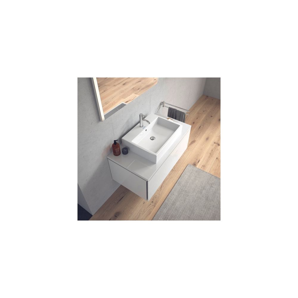 Duravit Vero Air Aufsatzbecken 600mm, Weiß Hochglanz, Rechteckig, mit HLB, mit Übe... DURAVIT-2352600000 4053424139500 (Abb. 12)