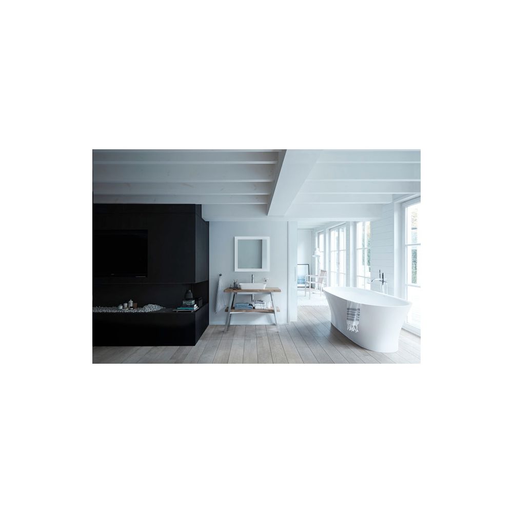 Duravit Cape Cod Aufsatzbecken 550mm, Weiß Hochglanz, DuraCeram, Rechteckig, ohne Ü... DURAVIT-2347550000 4053424587608 (Abb. 3)