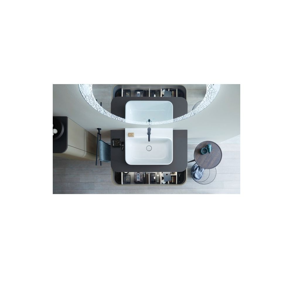 Duravit Starck T Handtuchhalter 486x88x57mm, Mattschwarz, Messing, 2 Arme, mit Befe... DURAVIT-0099414600 4053424703022 (Abb. 3)