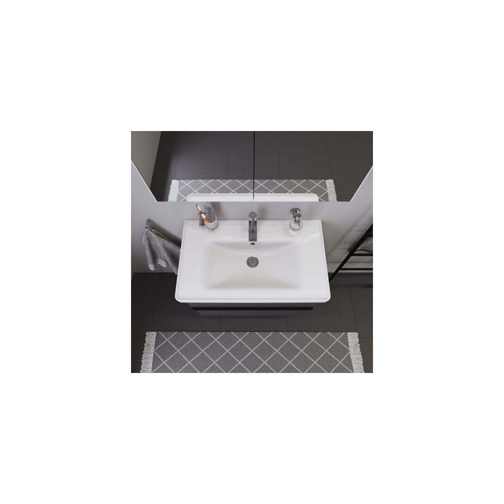 Duravit D-Neo Waschtisch 480x800x165mm, Weiß Hochglanz, Rechteckig, 1 Waschplatz/HL... DURAVIT-2367800000 4053424981970 (Abb. 8)