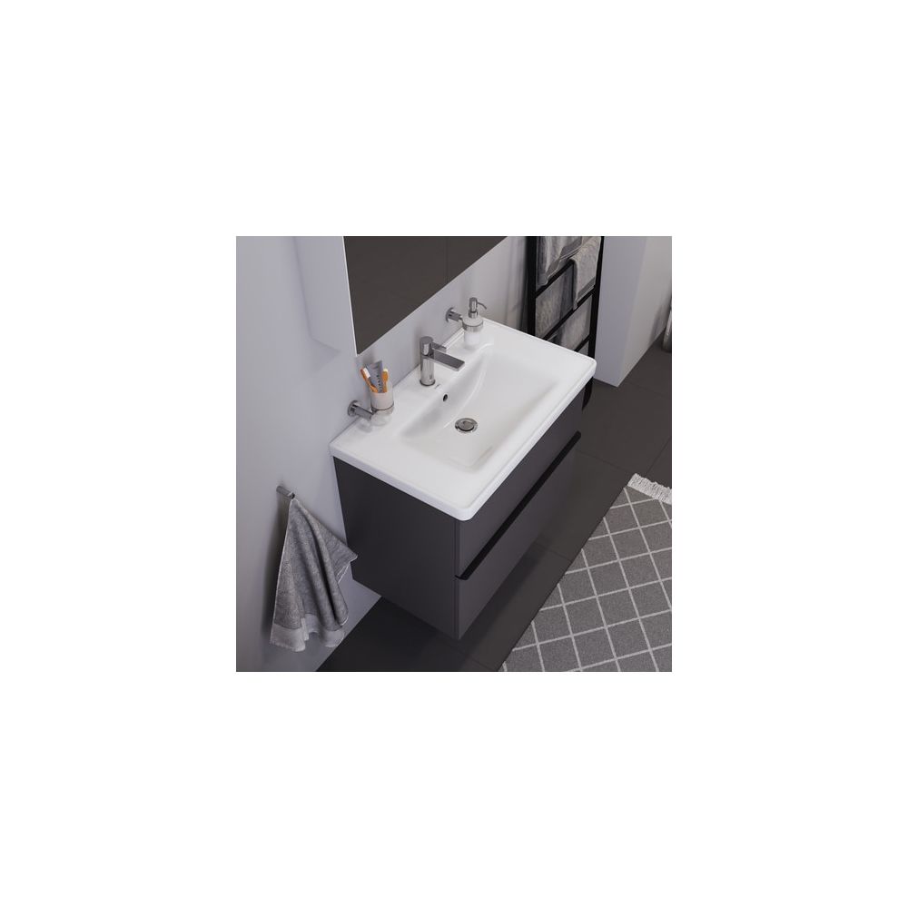 Duravit D-Neo Waschtisch 480x800x165mm, Weiß Hochglanz, Rechteckig, 1 Waschplatz/HL... DURAVIT-2367800000 4053424981970 (Abb. 9)