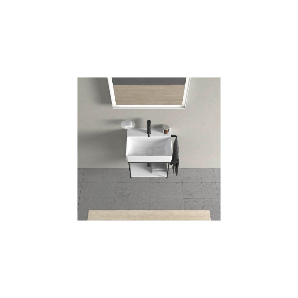 Duravit DuraSquare Metallkonsole 333x516x400mm, Mattschwarz, unter Waschtisch mit H... DURAVIT-0031104600 4053424467092 (Abb. 2)