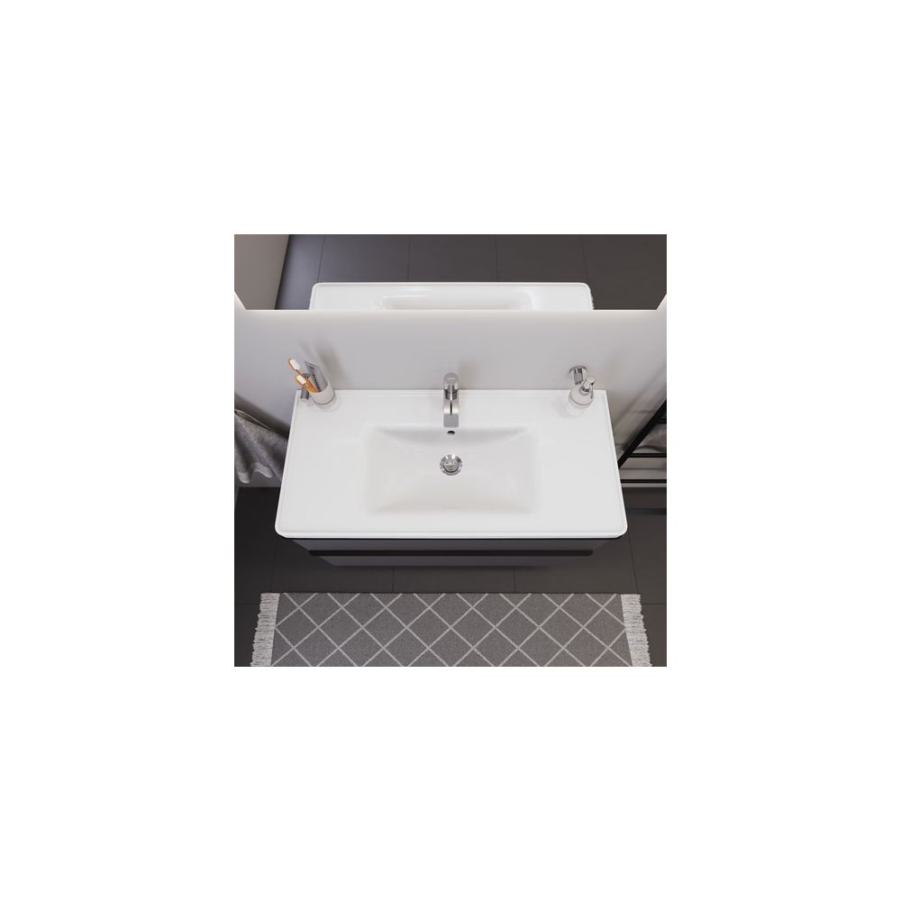 Duravit D-Neo Waschtisch 480x1005x160mm wandhäng., Weiß Hochglanz, Rechteckig, 1 Wa... DURAVIT-2367100000 4063382016096 (Abb. 2)