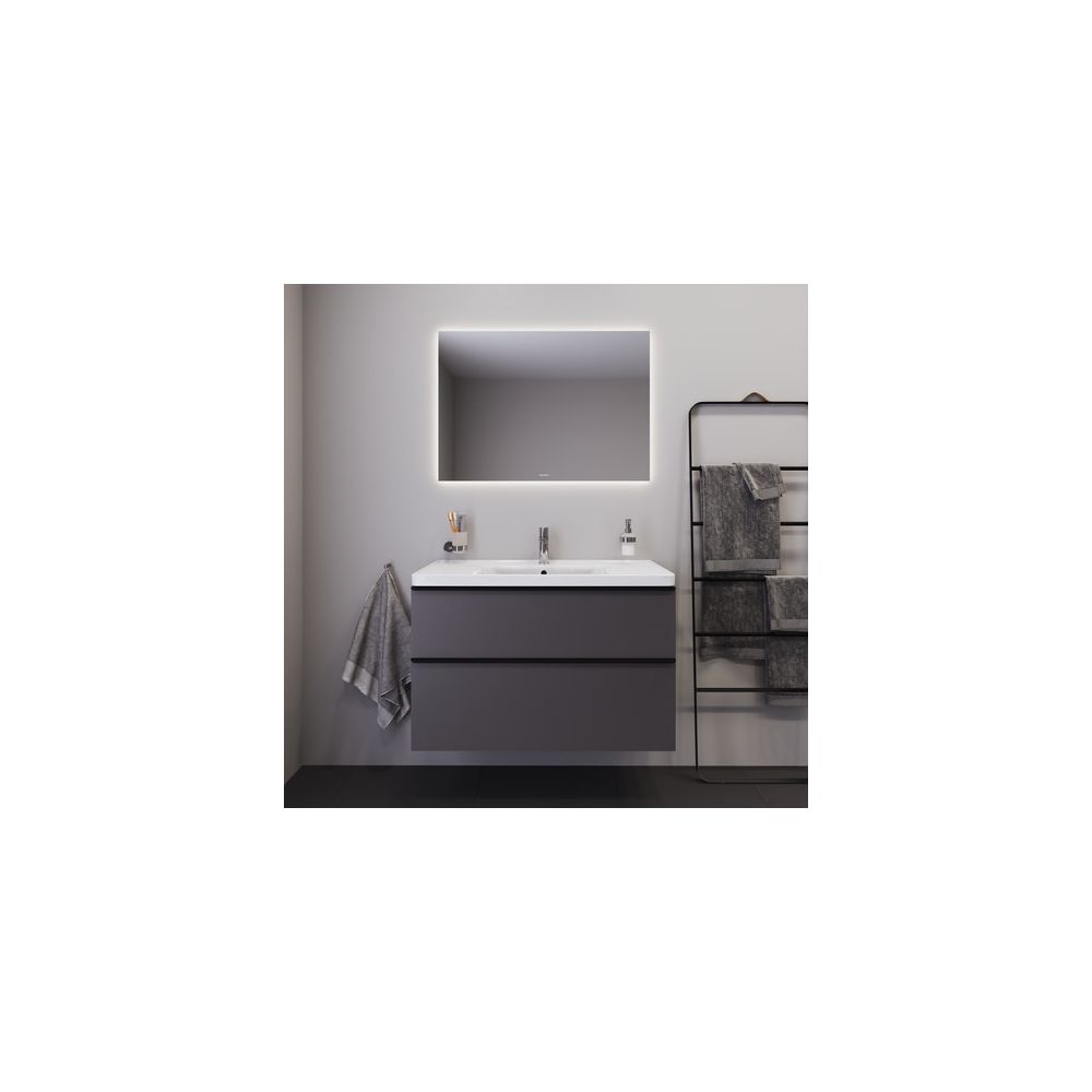 Duravit D-Neo Waschtisch 480x1005x160mm wandhäng., Weiß Hochglanz, Rechteckig, 1 Wa... DURAVIT-2367100000 4063382016096 (Abb. 5)