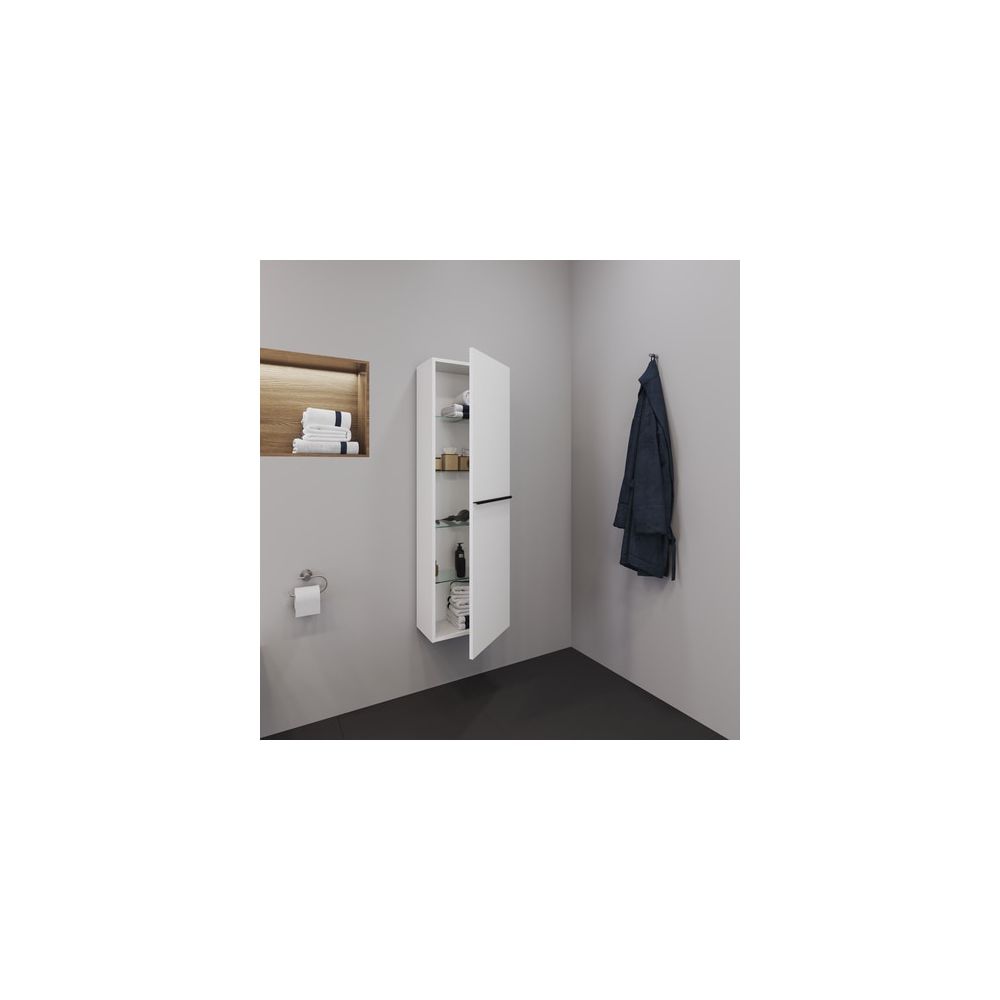 Duravit D-Neo Halbhochschrank Dekor 240x400x1320mm Rechts, Mattweiß, 1 Tür L, 4 Gl... DURAVIT-DE011801818 4063382163486 (Abb. 3)