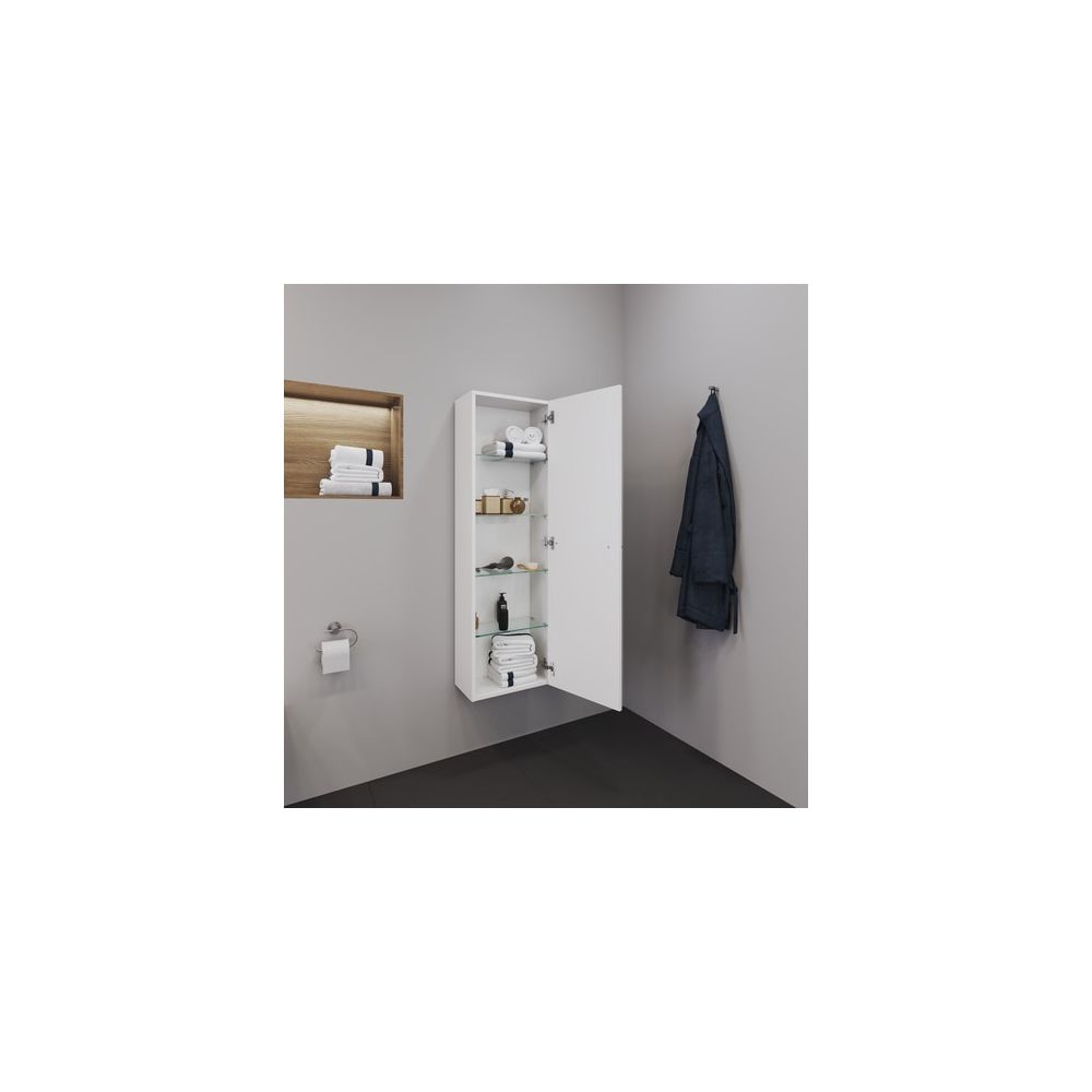 Duravit D-Neo Halbhochschrank Dekor 240x400x1320mm Rechts, Mattweiß, 1 Tür L, 4 Gl... DURAVIT-DE011801818 4063382163486 (Abb. 4)