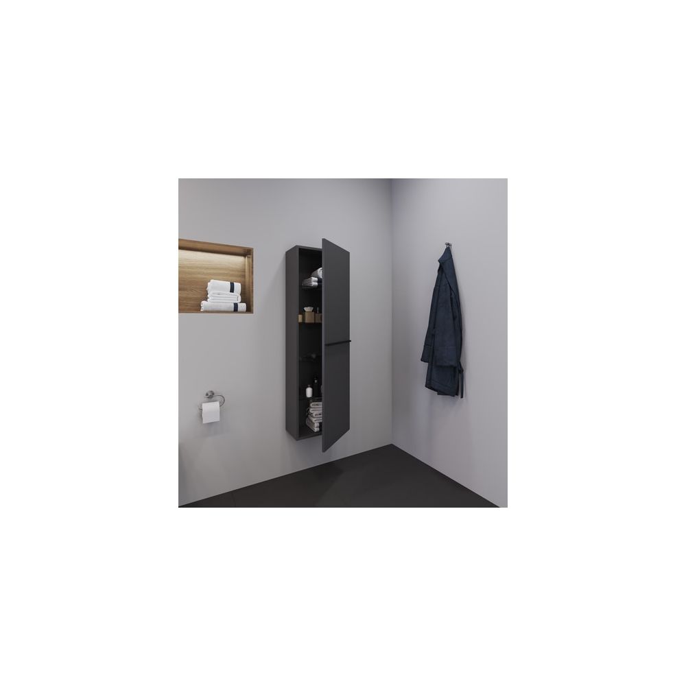Duravit D-Neo Halbhochschrank Dekor 240x400x1320mm Rechts, Graphit Matt, 1 Tür L, ... DURAVIT-DE011804949 4063382163493 (Abb. 4)